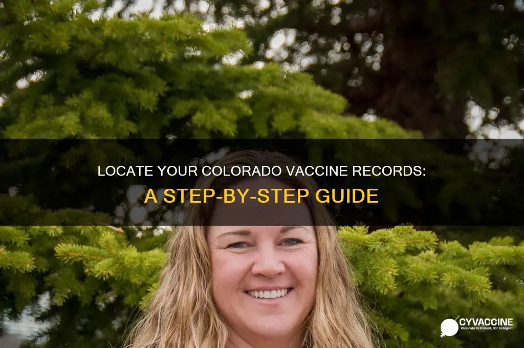 how do i find my vaccine history colorado