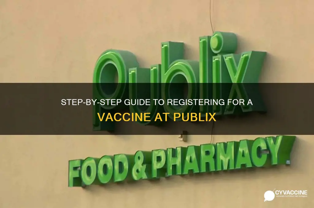 how do i register for a vaccine at publix