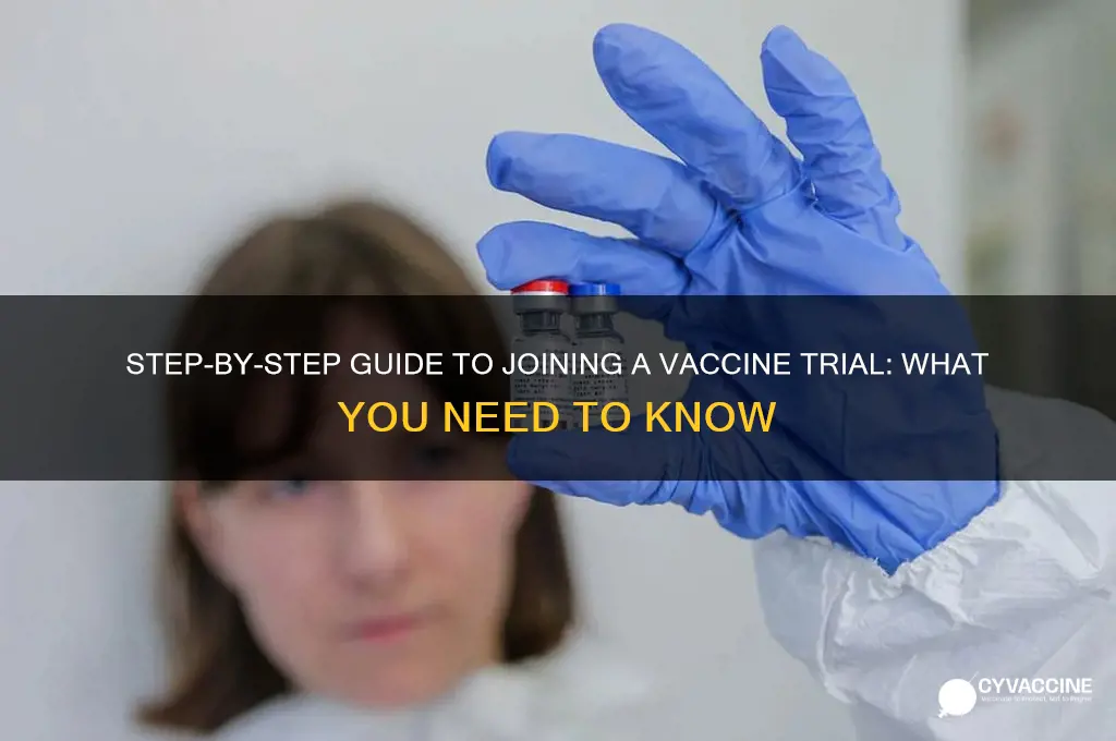 how do i sign up for a vaccine trial