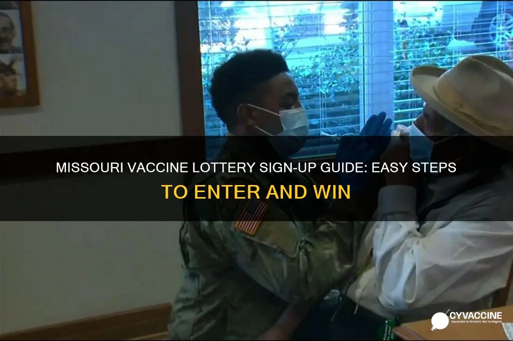 how do i sign up for the missouri vaccine lottery
