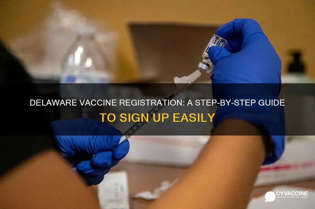 how do i sign up for vaccine in delaware