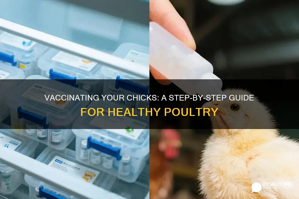 how do i vaccinate my chicks