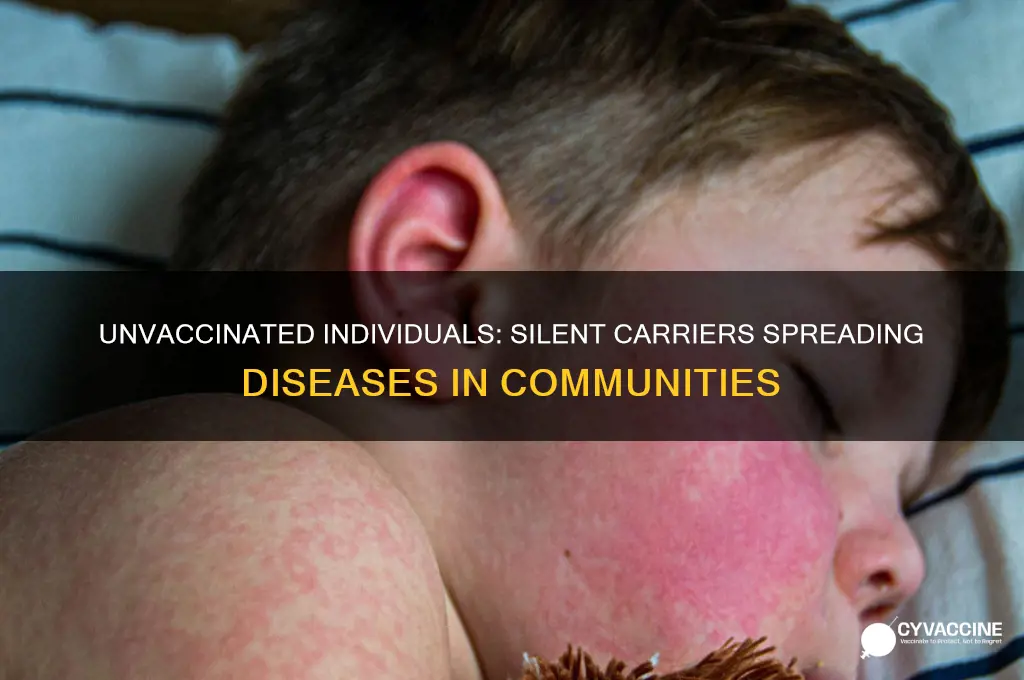 how do non vaccinated spread disease