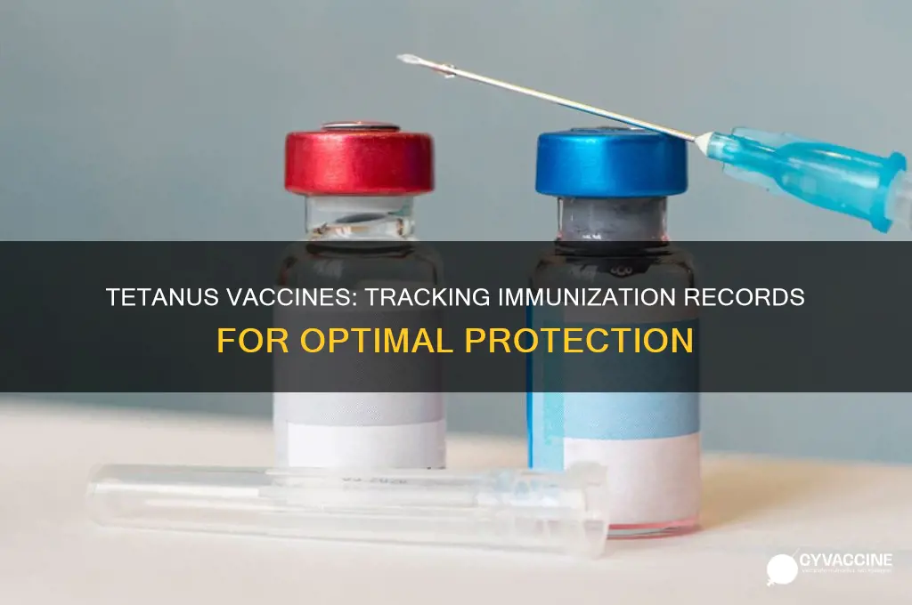 how do tetanus vaccines show up on immunization records