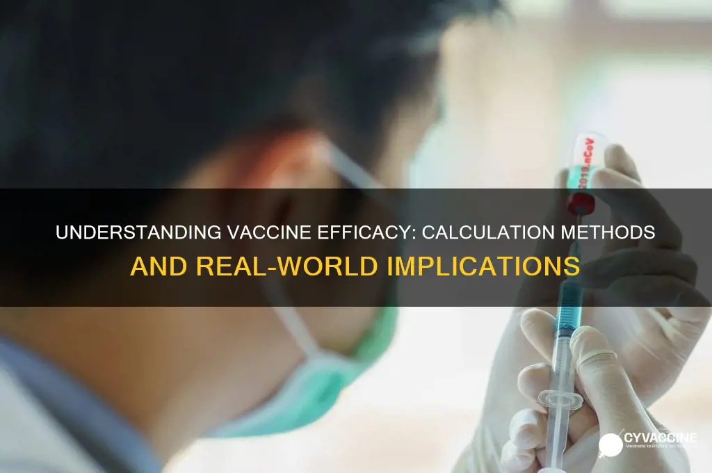 how do they calculate efficacy of a vaccine