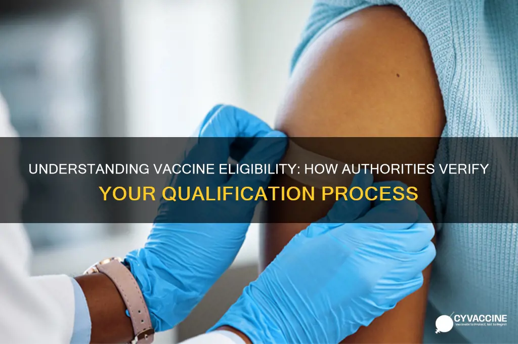 how do they check vaccine eligibility