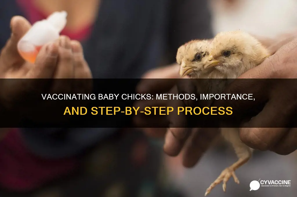 how do they vaccinate baby chicks