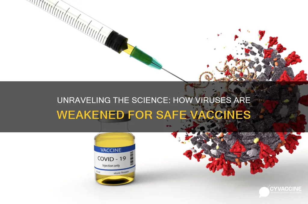how do they weaken a virus for vaccines