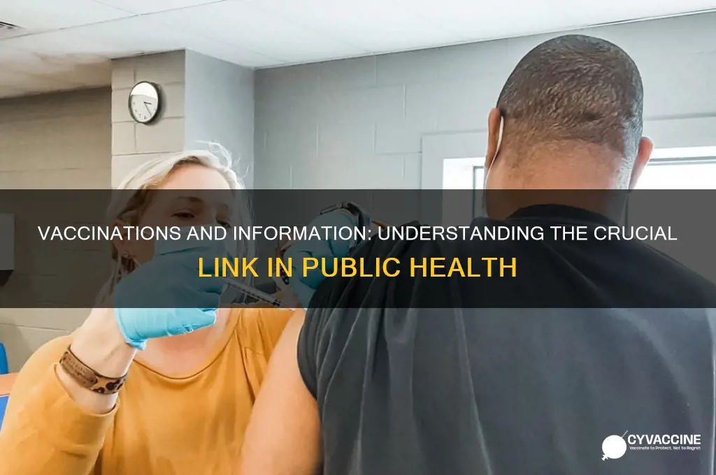 how do vaccinations relate to information