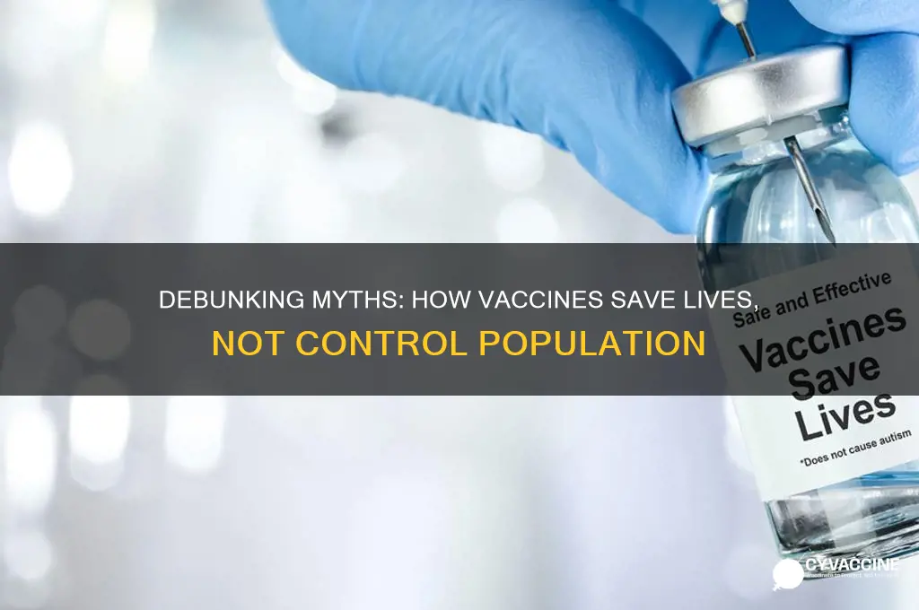 how do vaccines control the population