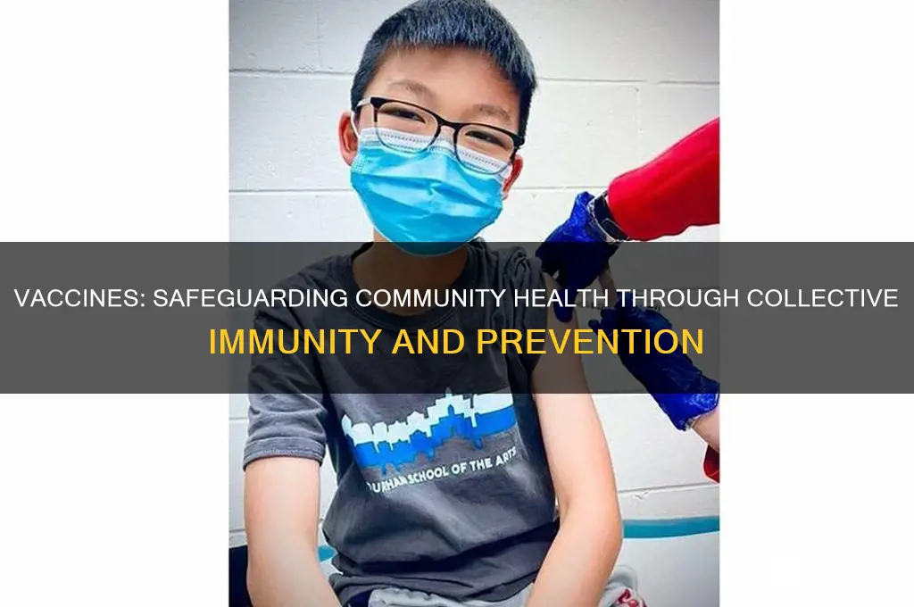 how do vaccines help protect the health of the community