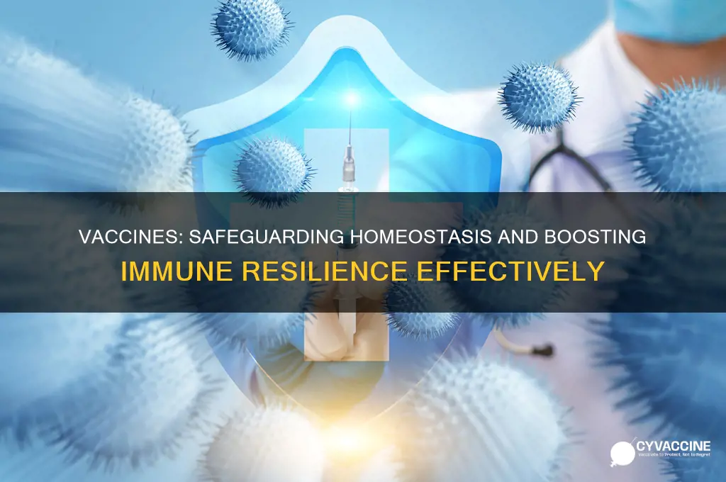 how do vaccines protect the homeostasis and immunity