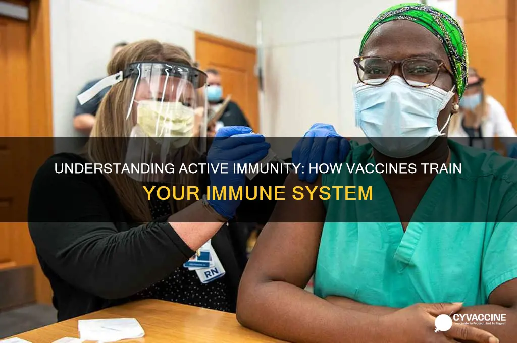 how do vaccines provide active immunity