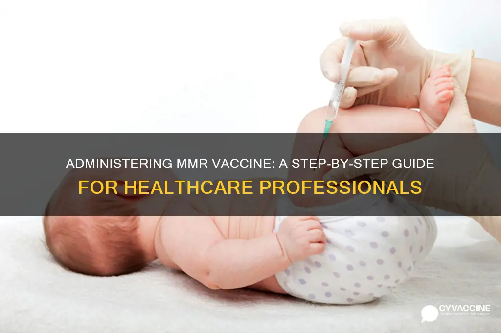 how do you administer mmr vaccine