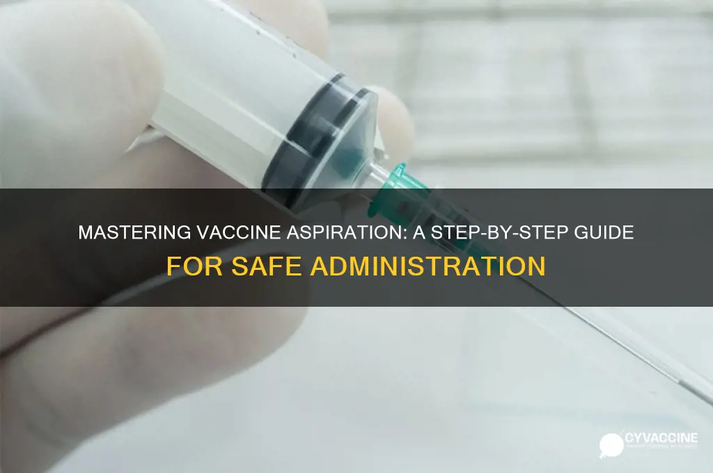 how do you aspirate a vaccine