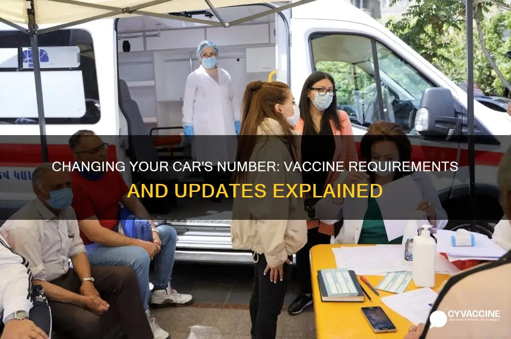 how do you change c a r number vaccines