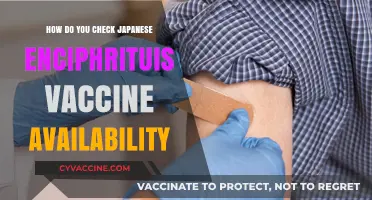 How to Check Japanese Encephalitis Vaccine Availability Easily