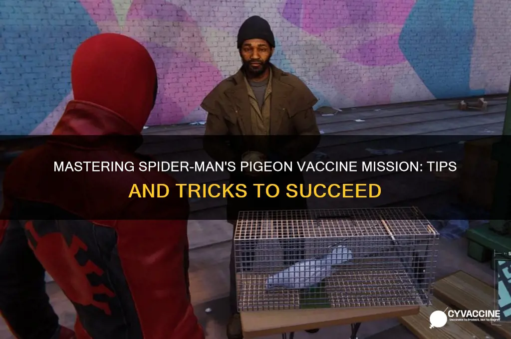 how do you complete spider-man pigeon vaccine mission