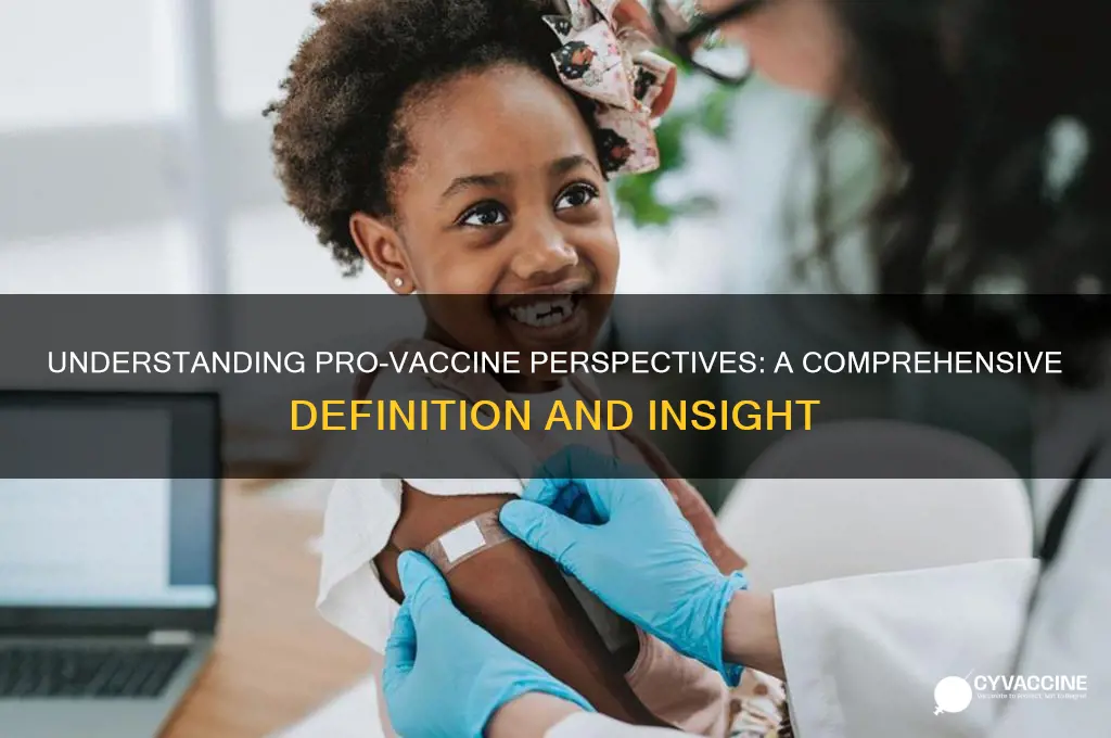 how do you define pro vaccine perspecti es