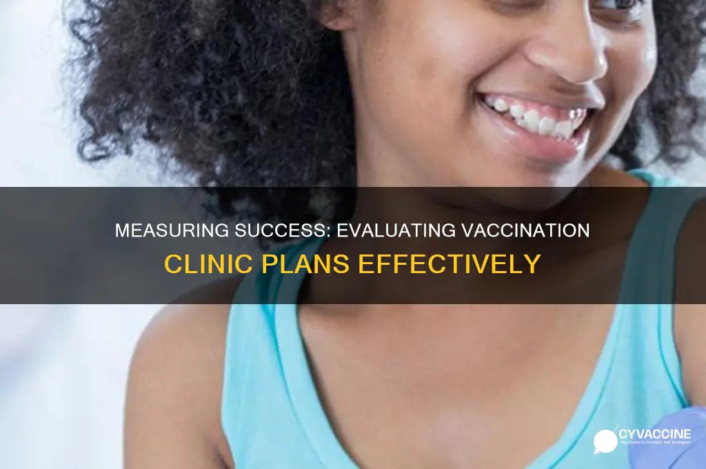 how do you measure evaluation plans for vaccination clinics