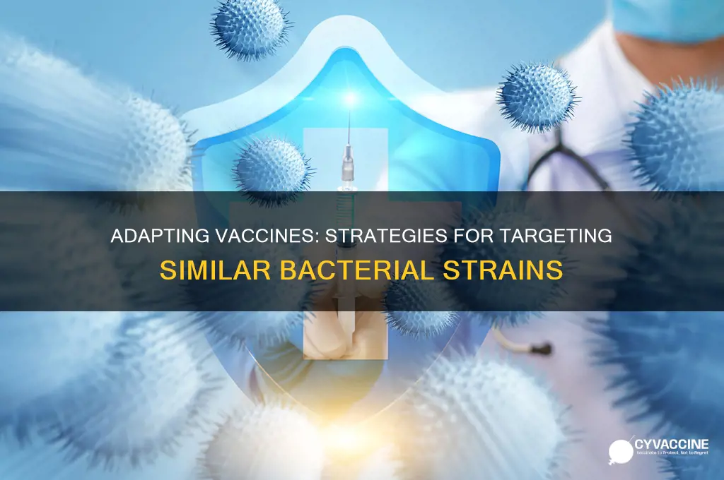 how do you modify a vaccine for a similar bacteria