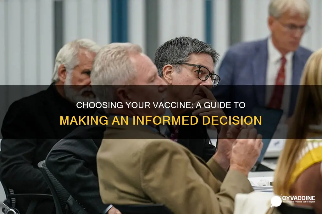 how do you pick which vaccine you want