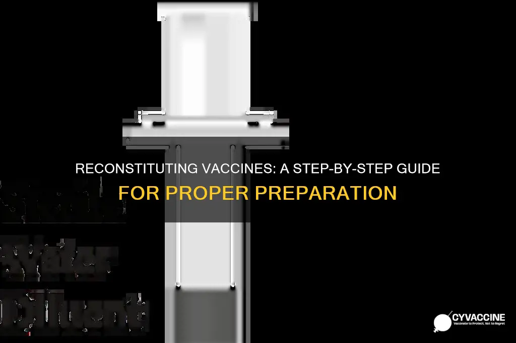 how do you reconstitute a vaccine