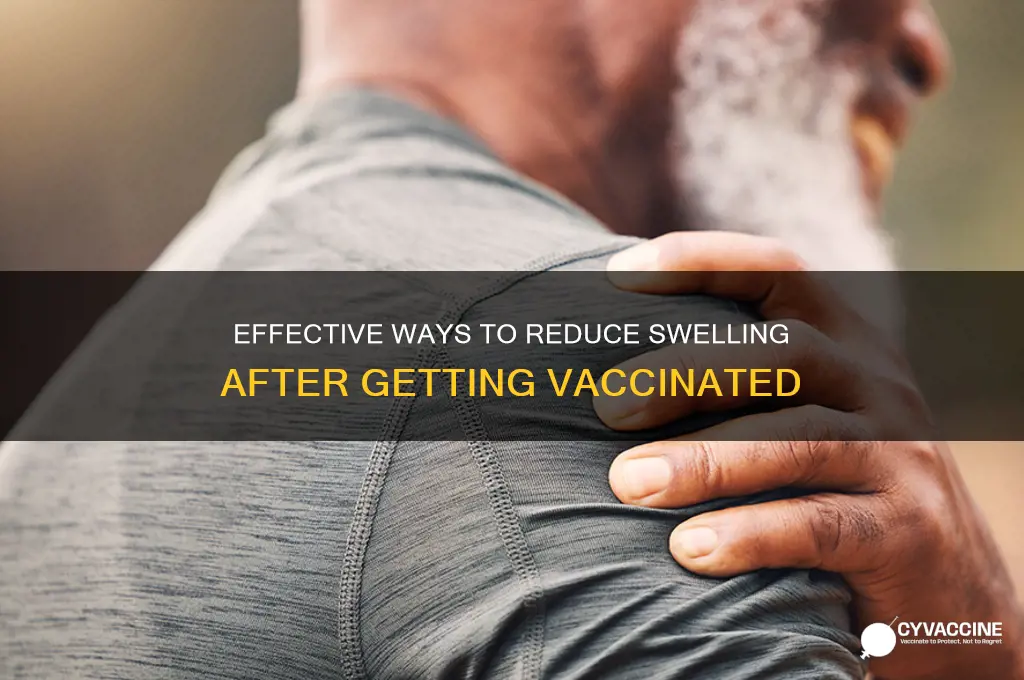 how do you reduce swelling from a vaccine