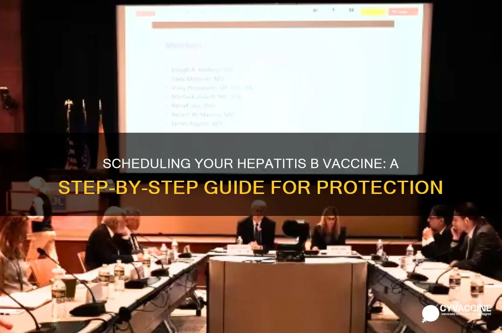 how do you schedule a hep b vaccine
