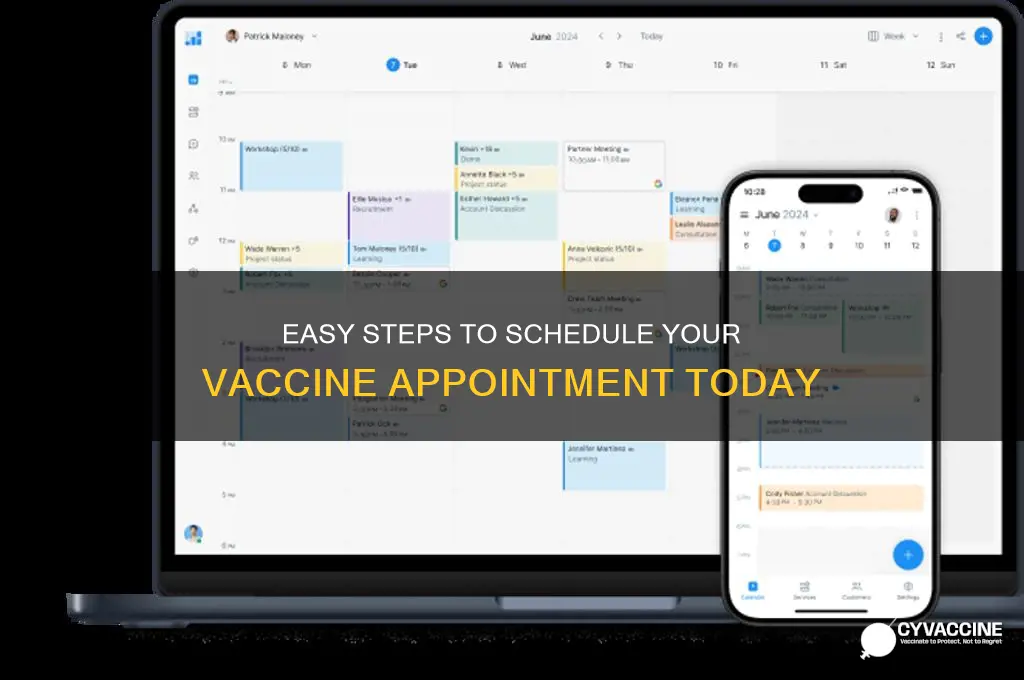 how do you scheudle a vaccine