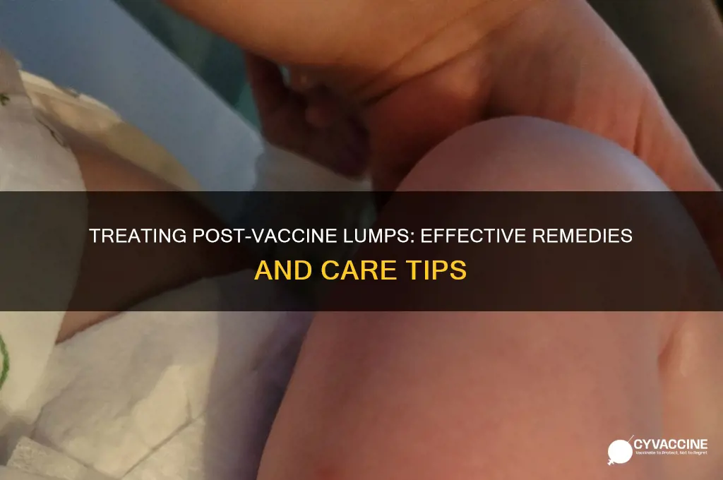 how do you treat a lump after a vaccine