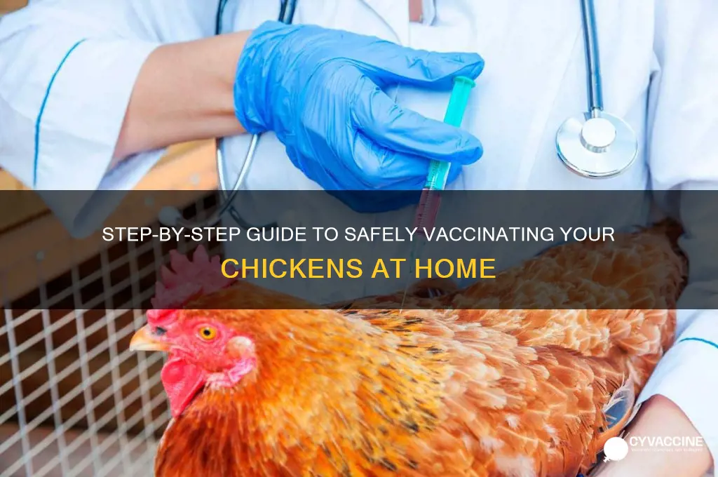 how do you vaccinate a chicken