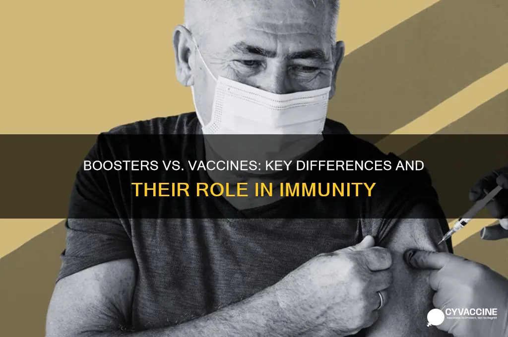 how does a booster differ from a vaccine
