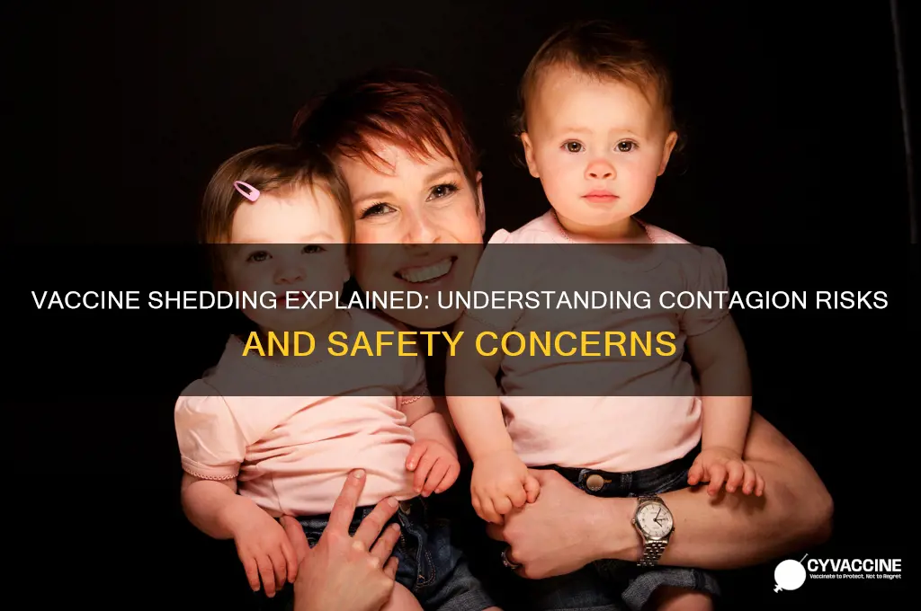 how does a vaccine shed and is it contagious
