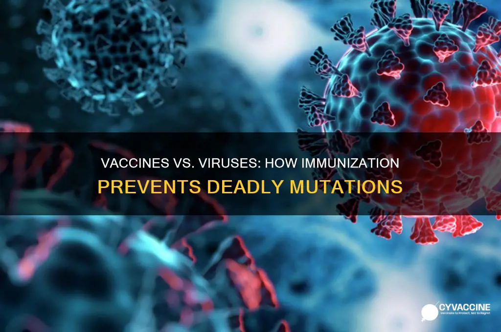 how does a vaccine stop a virus from mutating