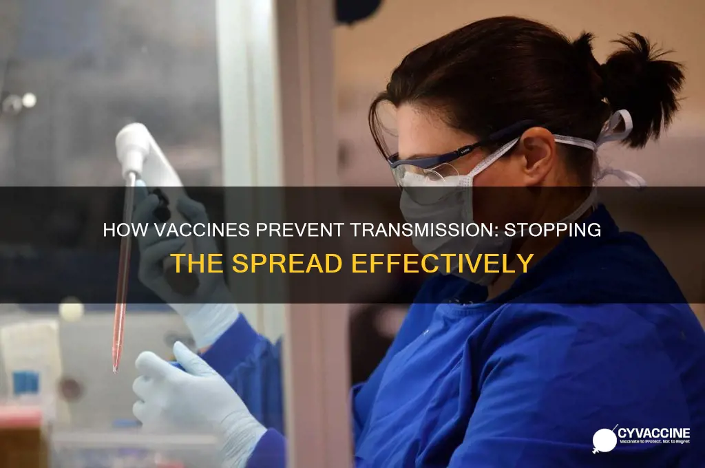 how does a vaccine stop you from spreading