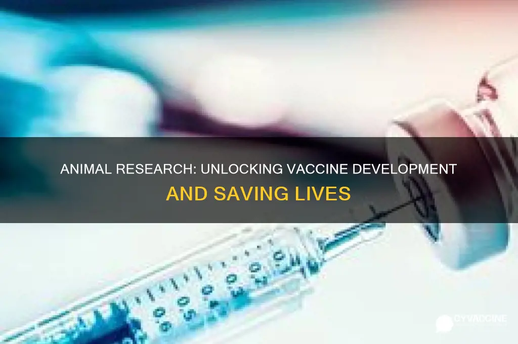 how does animal research help vaccines