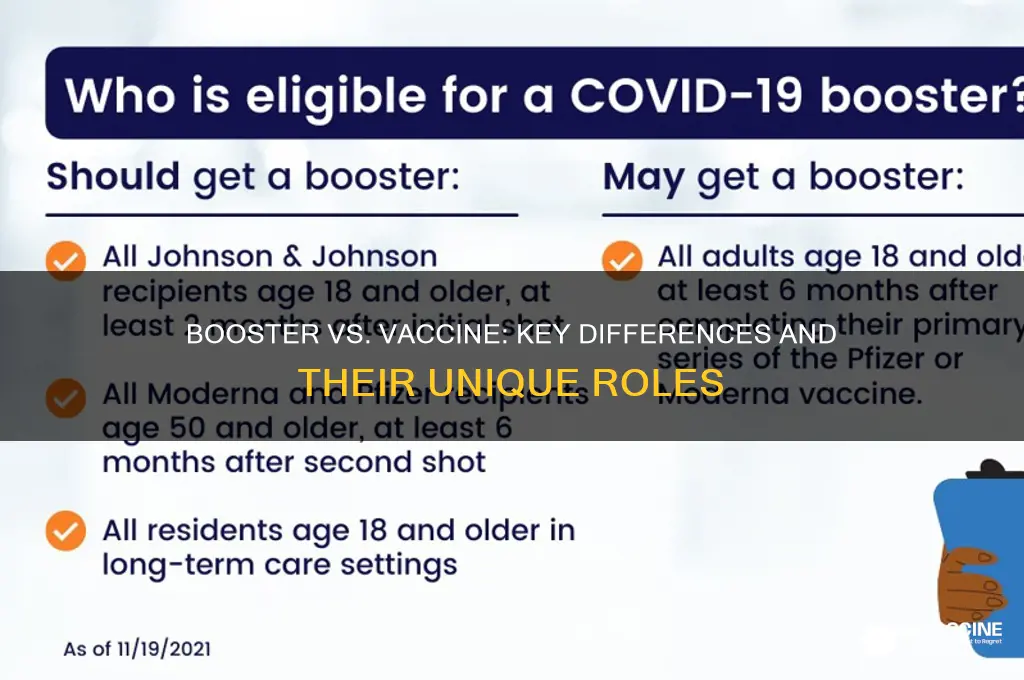 how does booster differ from vaccine