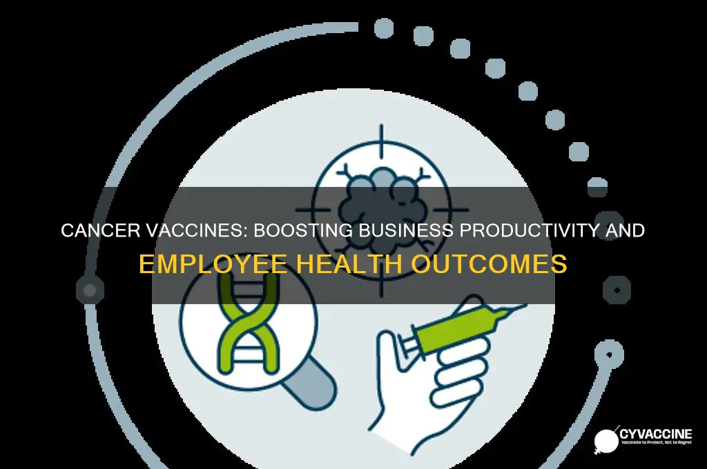 how does cancer vaccines help businsses