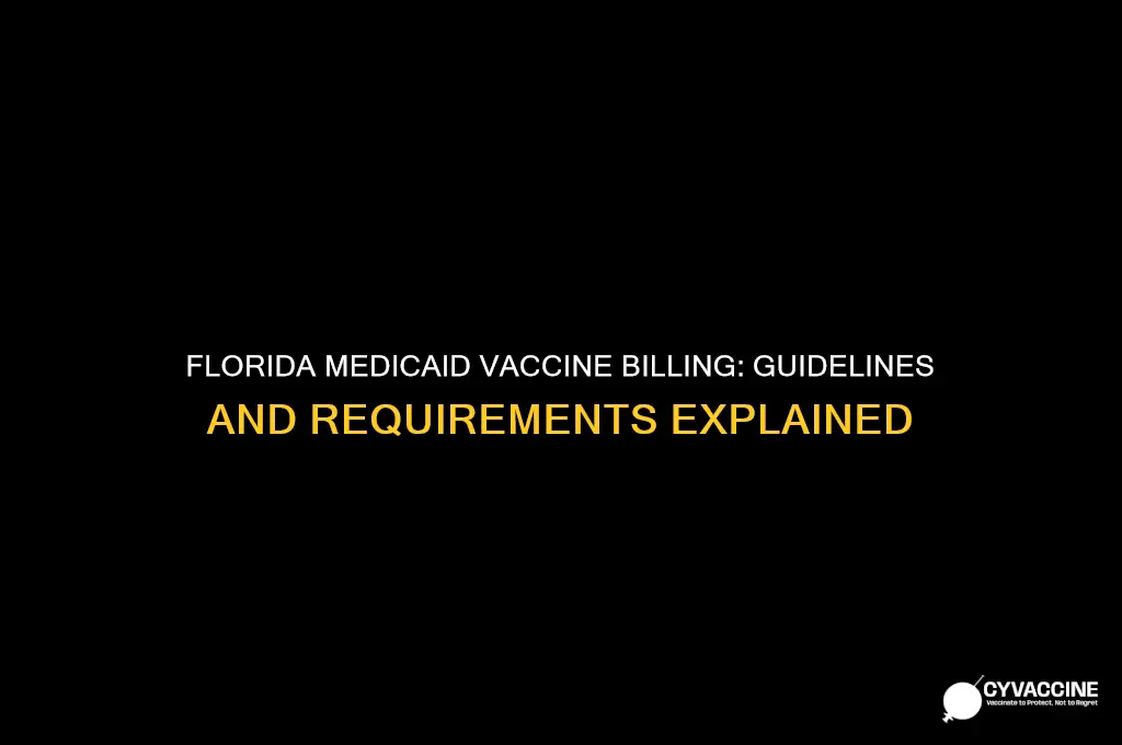 how does florida medcaid want vaccines to be billed