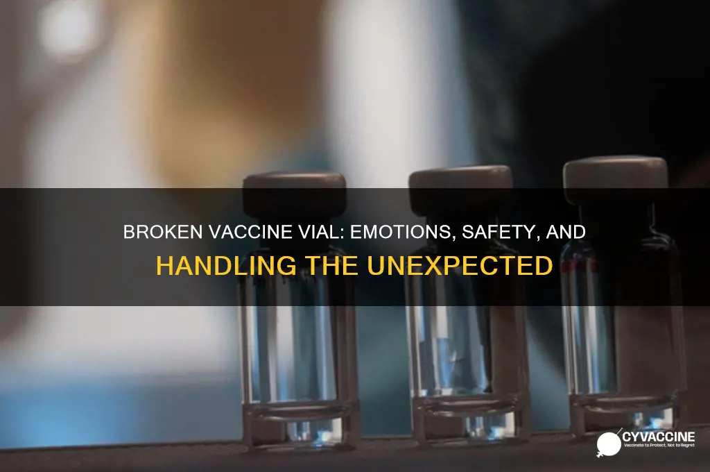 how does it feel if a vaccine vial breaks