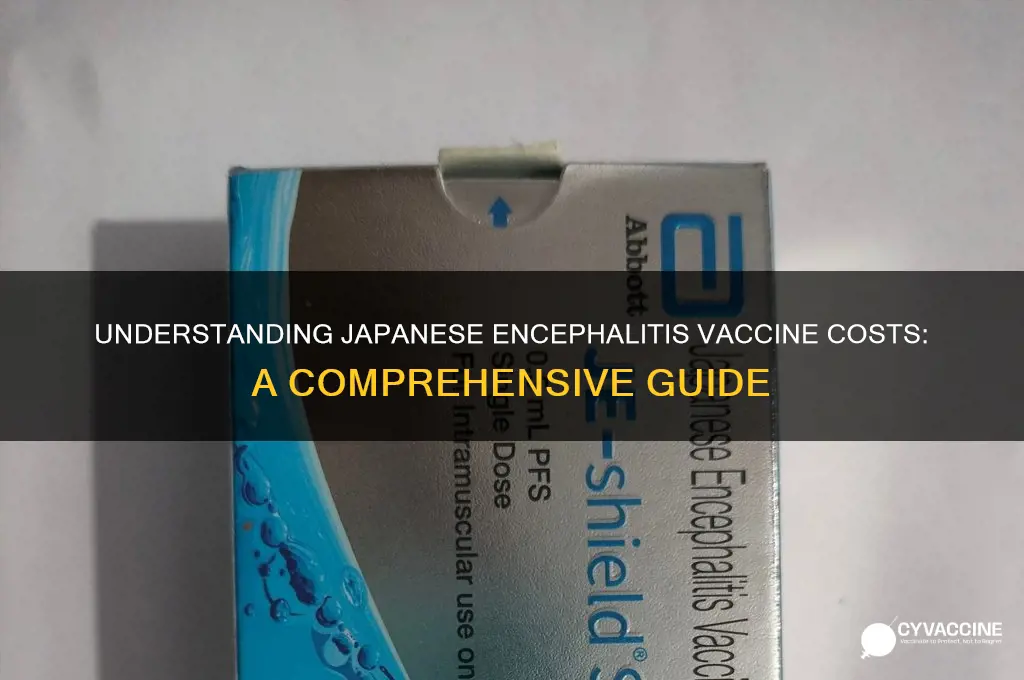 how does japanese encipharitis vaccine cost