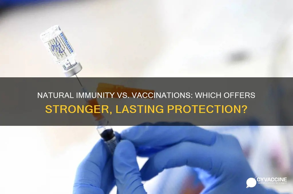 how does natural immunity stack up to vaccinations