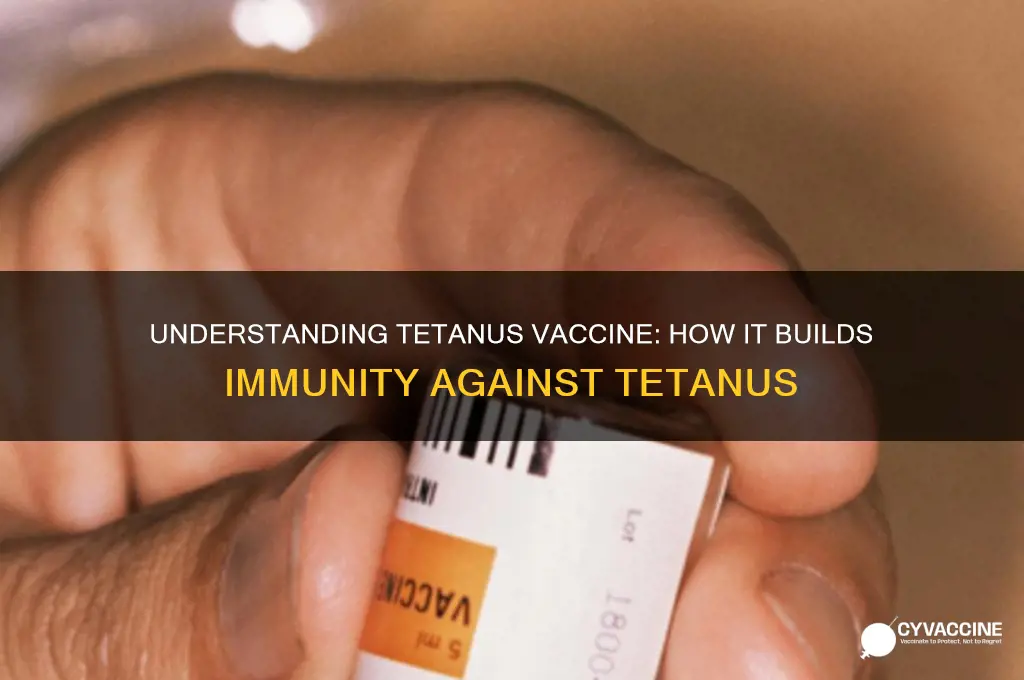 how does tetanus vaccine produce immunity to tetanus