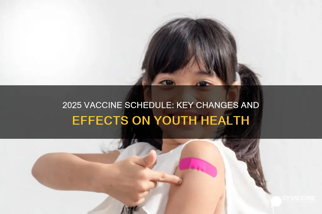 how does the 2025 vaccine schedule impact children and adolescents