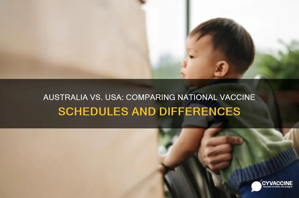 how does the australian vaccine schedule compare to the states
