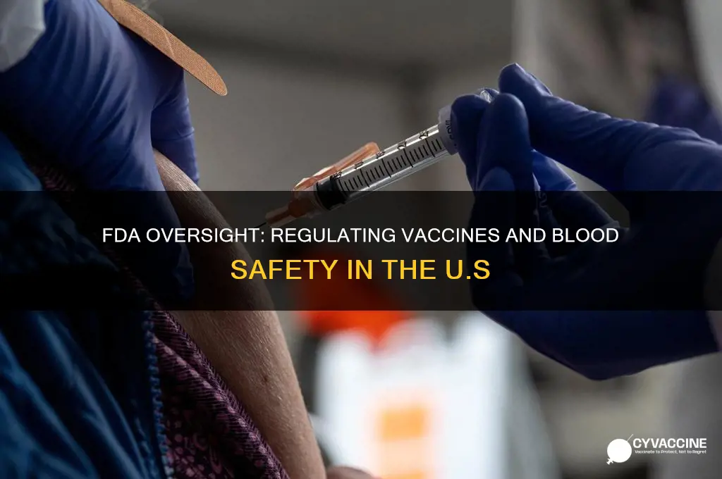 how does the fda regulate vaccines and blood