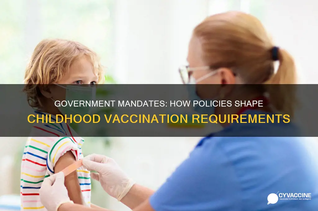 how does the government dictate vaccinations to the children