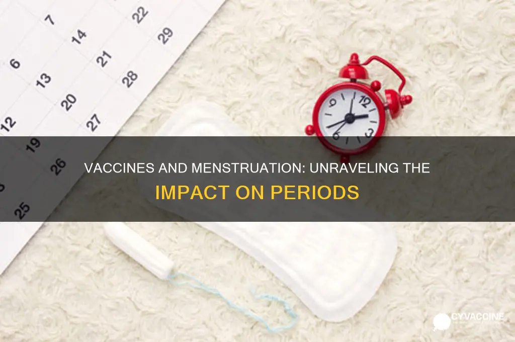 how does the vaccine affect periods