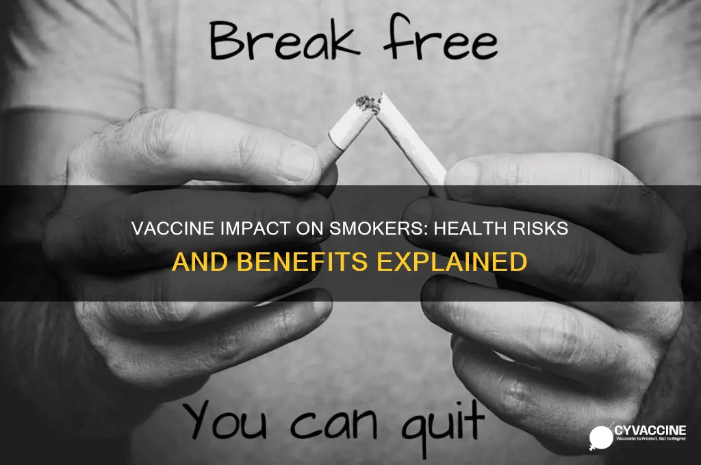 how does the vaccine affect smokers